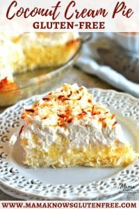 Gluten-Free Coconut Cream Pie {Dairy-Free Option} - Mama Knows Gluten Free