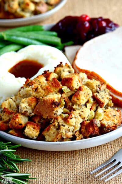 Easy Gluten-Free Stuffing {Dairy-Free} - Mama Knows Gluten Free