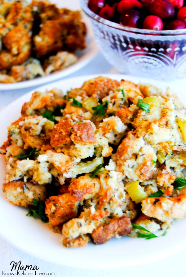 Easy Gluten-Free Stuffing {Dairy-Free} - Mama Knows Gluten Free