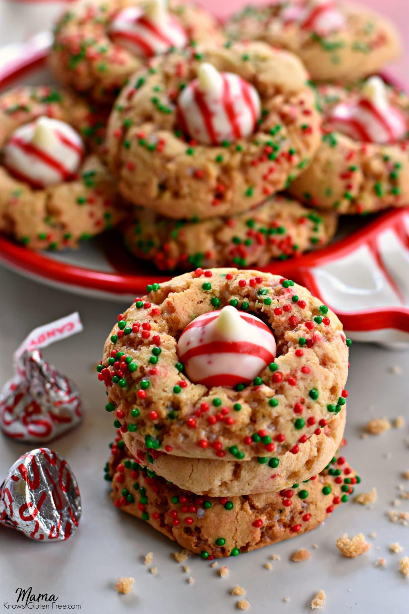 Gluten-Free Christmas Sugar Blossom Cookies {Dairy-Free Option} - Mama ...