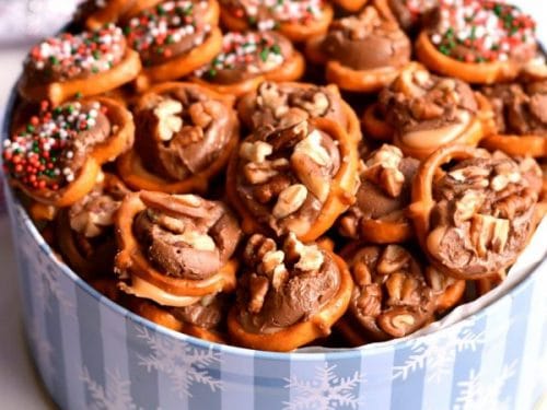 Pretzel Rolos (gluten free nut free caramel candy) - Petite