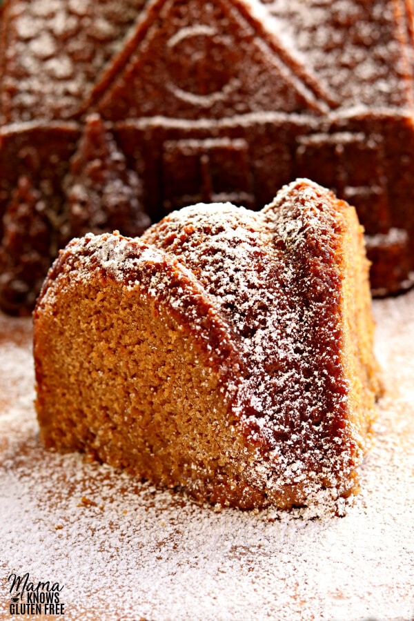 Gingerbread House Bundt Cake