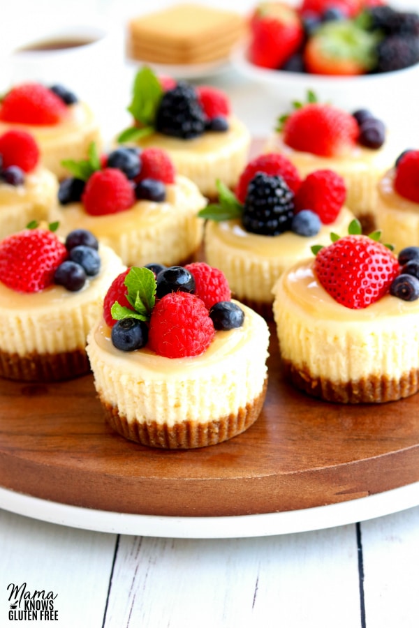Mini Cheesecake Recipe (Healthier + GF) - Confessions of a Fit Foodie