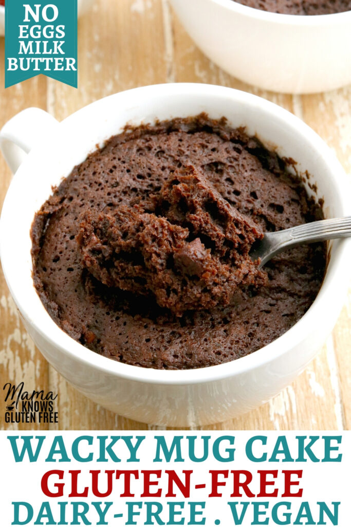 Gluten-Free Chocolate Mug Cake {Dairy-Free, Vegan} - Mama Knows Gluten Free