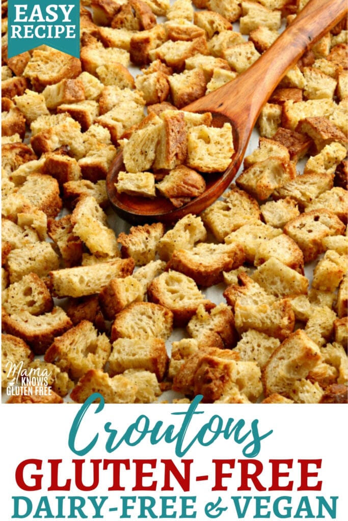 Gluten-Free Croutons {Dairy-Free, Vegan} - Mama Knows Gluten Free