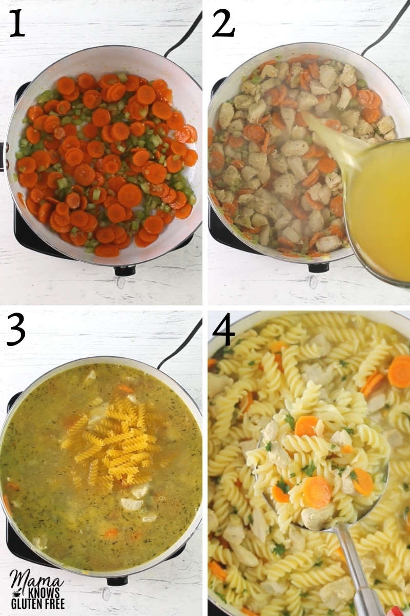 Homemade Chicken Noodle Soup (Gluten and Dairy Free) - Wooed By