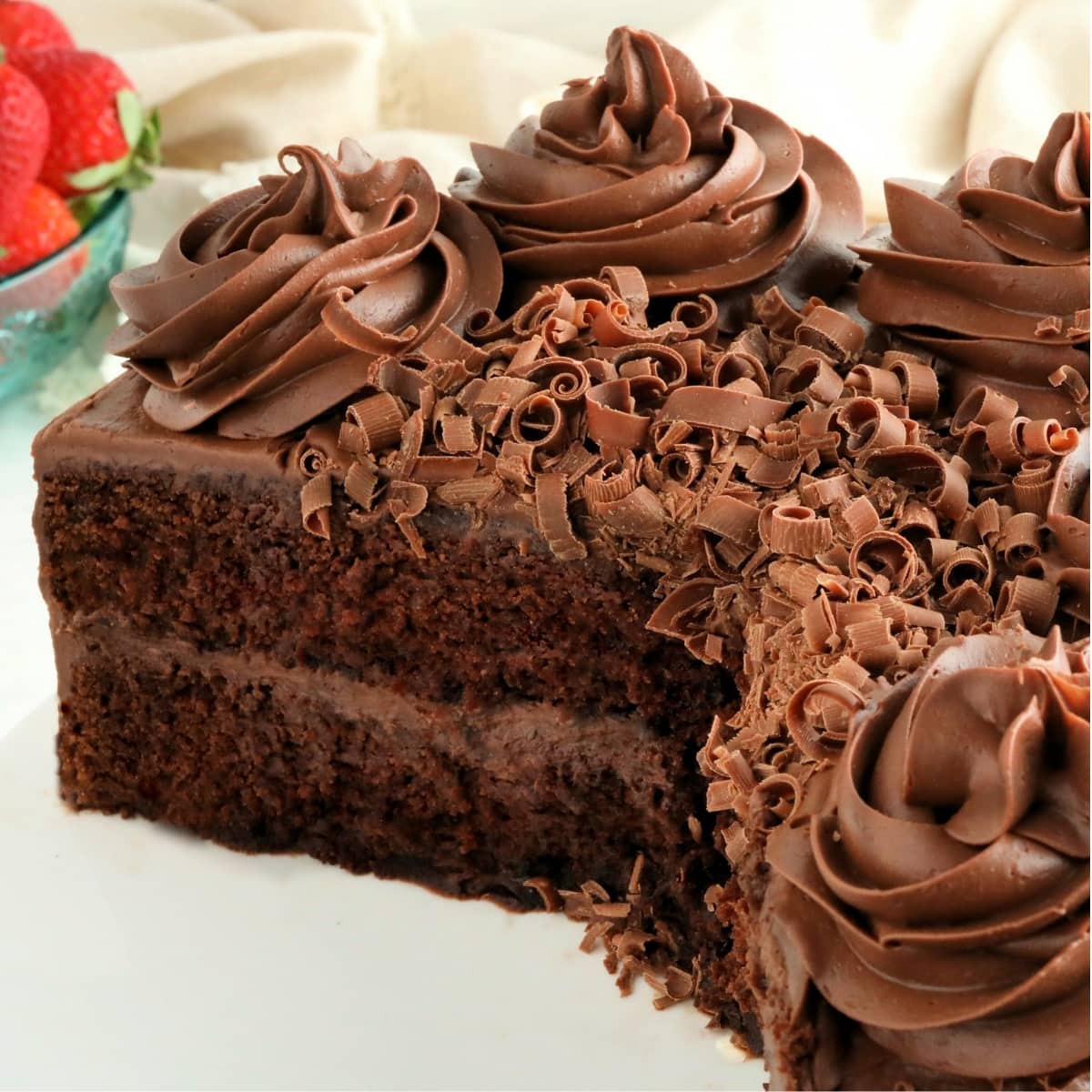 Simple Flourless Chocolate Cake -
