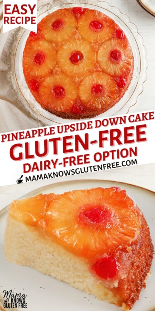 Gluten-Free Pineapple Upside Down Cake {Dairy-Free Option} - Mama