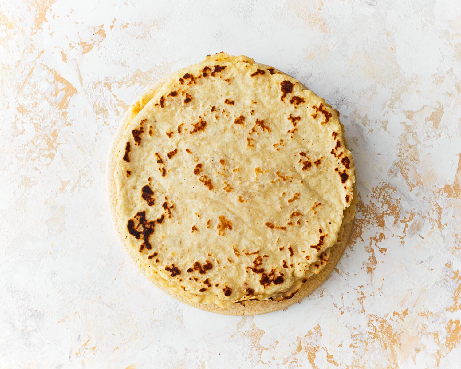 A stack of almond flour tortillas.