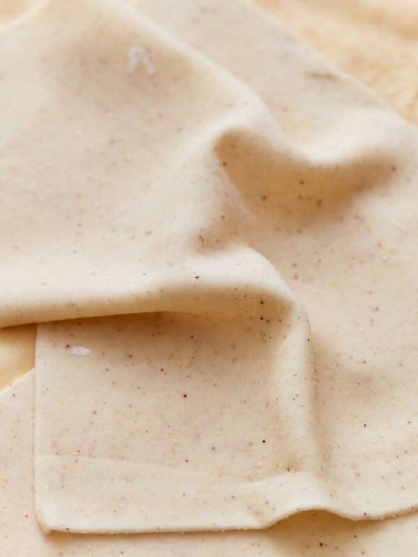 A sheet of gluten-free phyllo dough