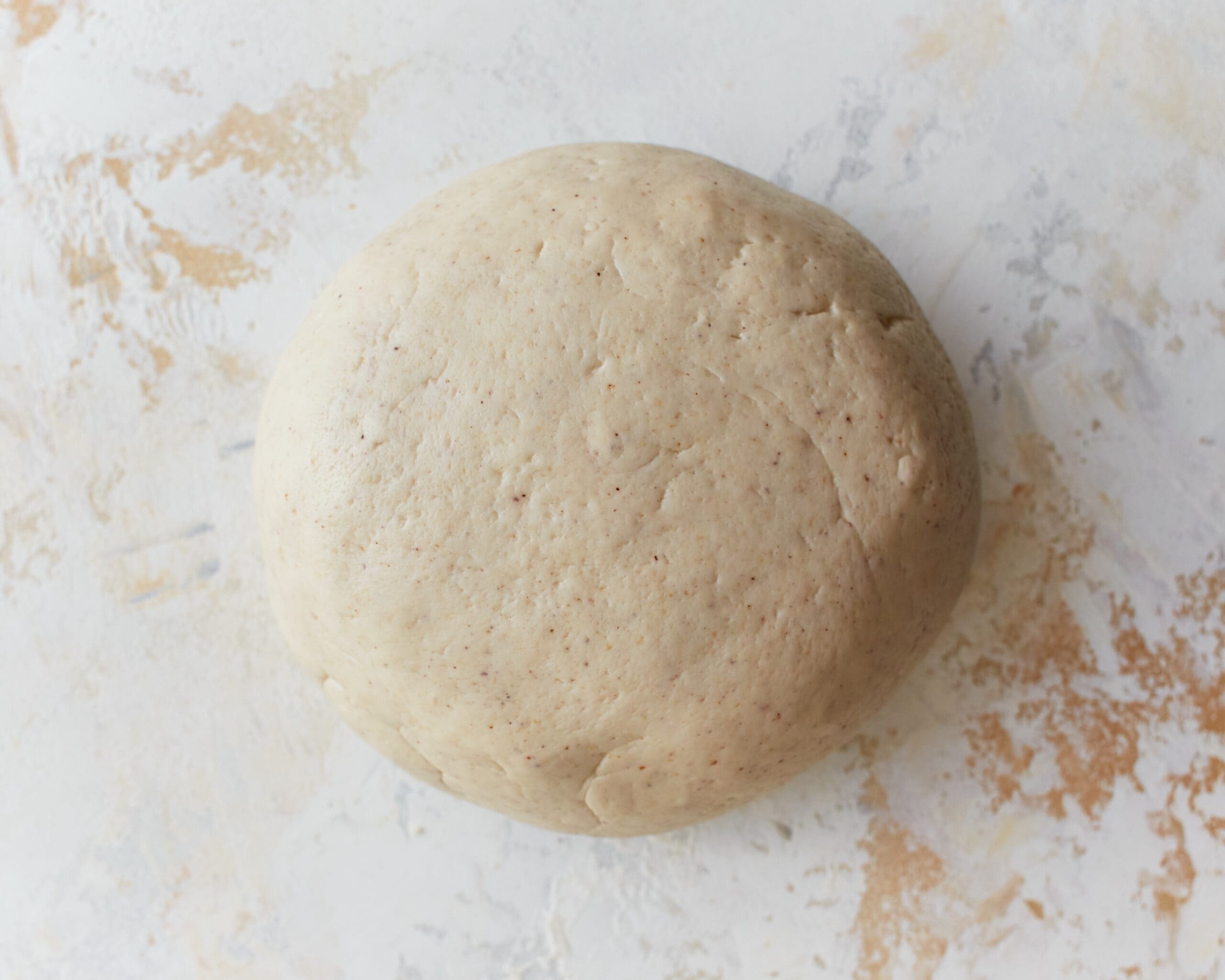 A ball of gluten-free phyllo dough.